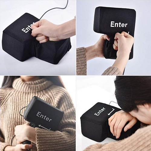 Enter button hot sale pillow