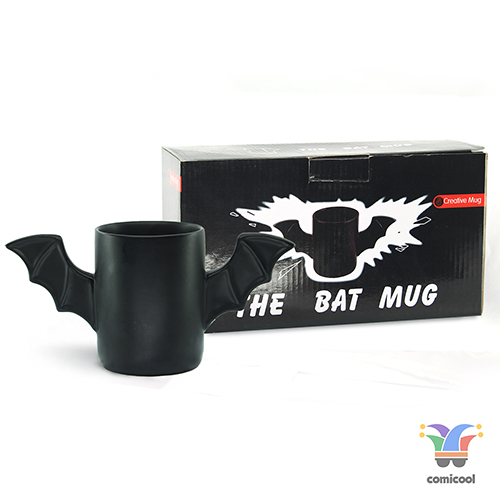 bat coffee mug -  batman style ceramic mug comicool shop