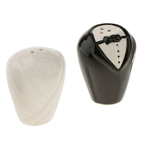 bride & groom salt & pepper shaker comicool shop