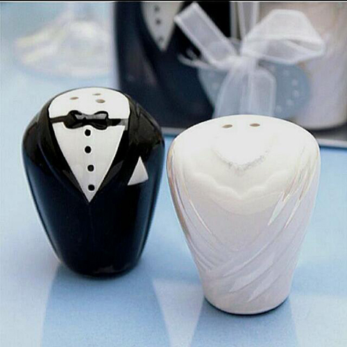 bride & groom salt & pepper shaker comicool shop