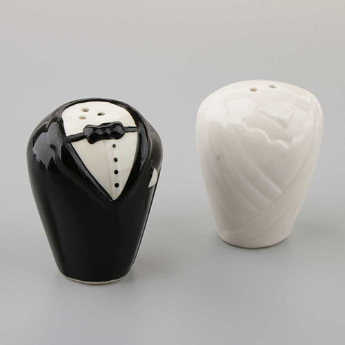 bride & groom salt & pepper shaker comicool shop