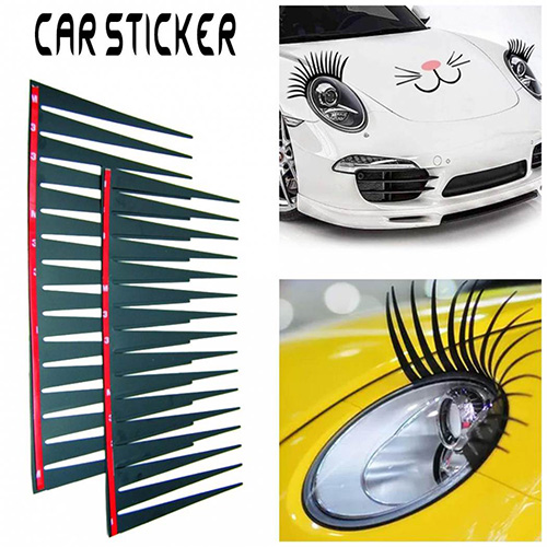 car headlight eyelashes comicool shop