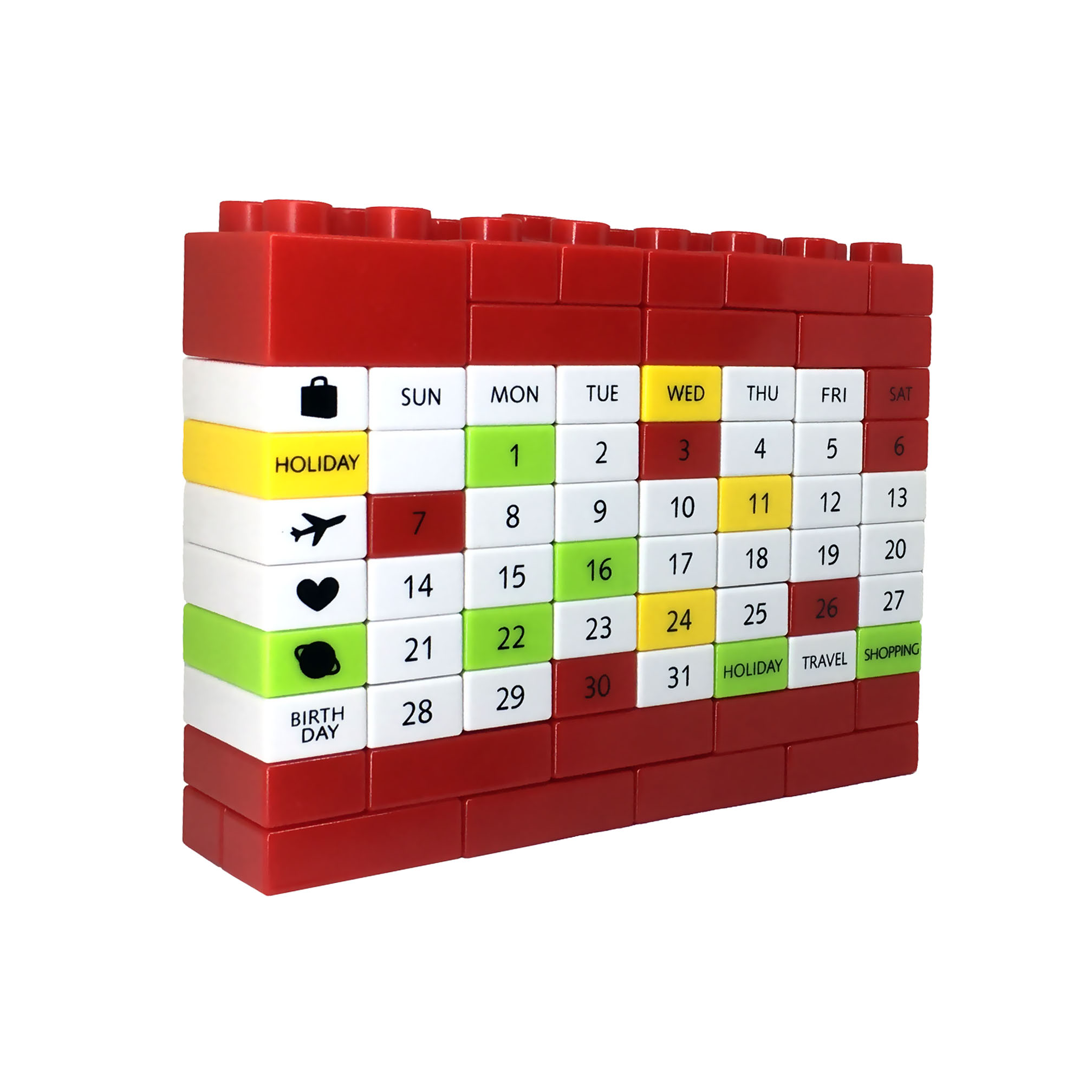 DIY Lego Bricks Calendar Comicool Shop