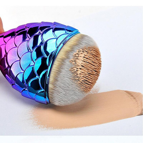 fish scale makeup brush fishtail bottom brush protection box cover comicool shop