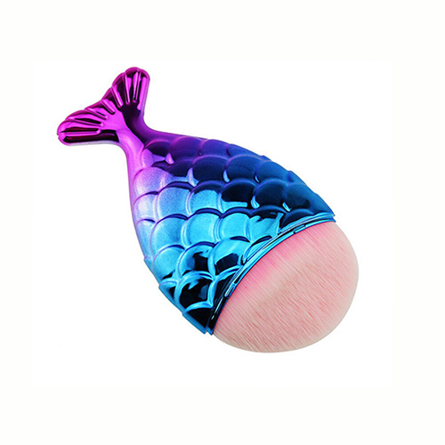 fish scale makeup brush fishtail bottom brush protection box cover comicool shop