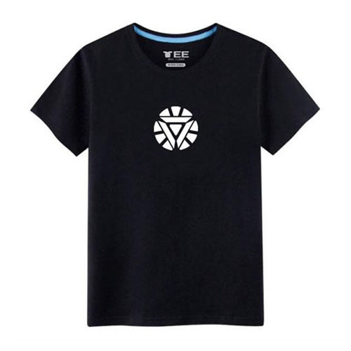 glow in the dark iron man arc reactor shirt comicool shop