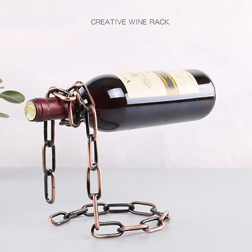 magic rope wine bottle suspension stand comicool shop