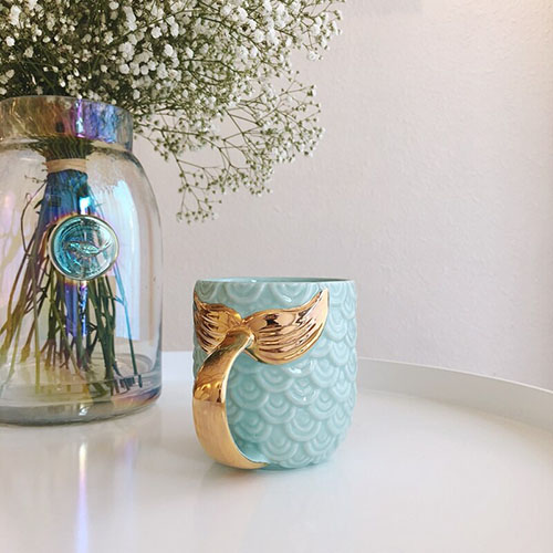 mermaid mug - fish scale and tail design coffee mug comicool shop