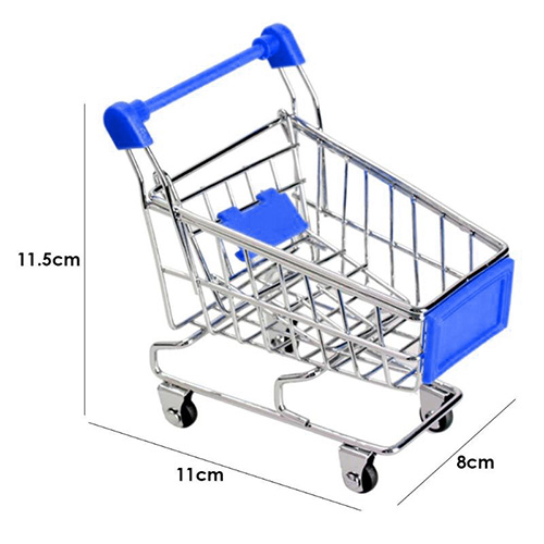 miniature shopping cart - desktop office tools holder comicool shop